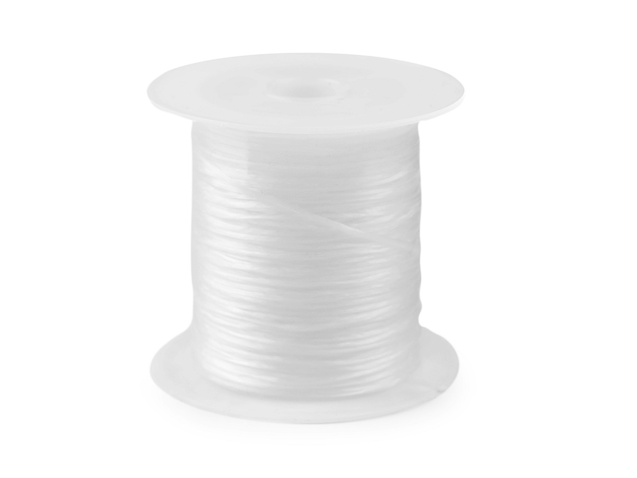 Fir elastic plat, 1 mm - Alb (25 Bucăți) Fir elastic plat, 1 mm - Alb (25 Bucăți)
