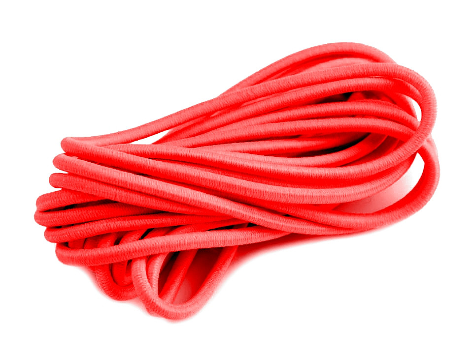 Elastic rotund, ø3 mm, 3 m/buc - Alb (1 Buchet)