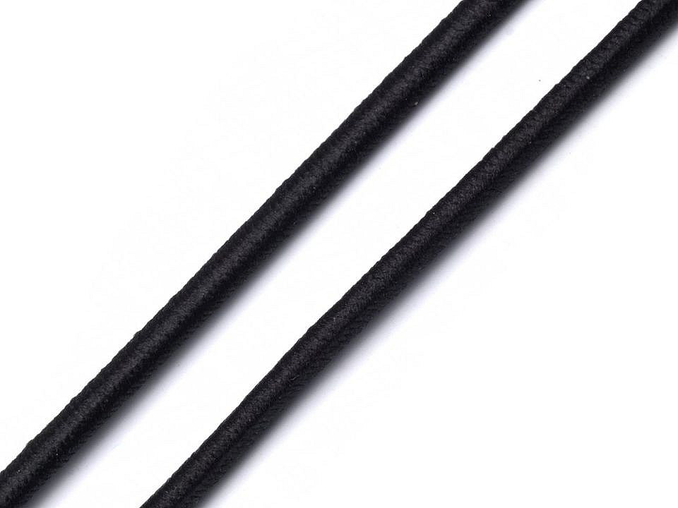 Elastic rotund, ø3 mm, 3 m/buc - Alb (1 Buchet)