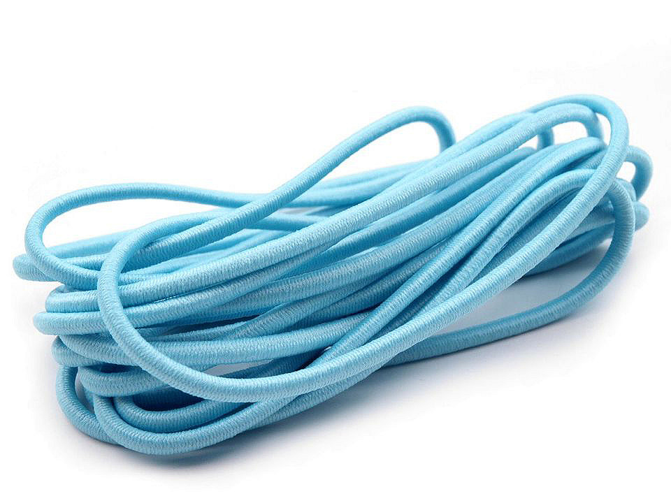 Elastic rotund, ø3 mm, 3 m/buc - Alb (1 Buchet)