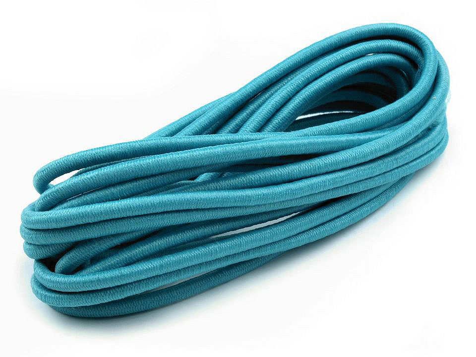 Elastic rotund, ø3 mm, 3 m/buc - Alb (1 Buchet)