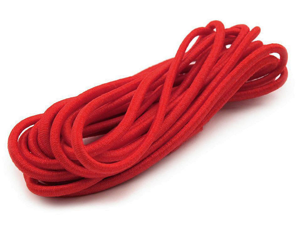 Elastic rotund, ø3 mm, 3 m/buc - Alb (1 Buchet)