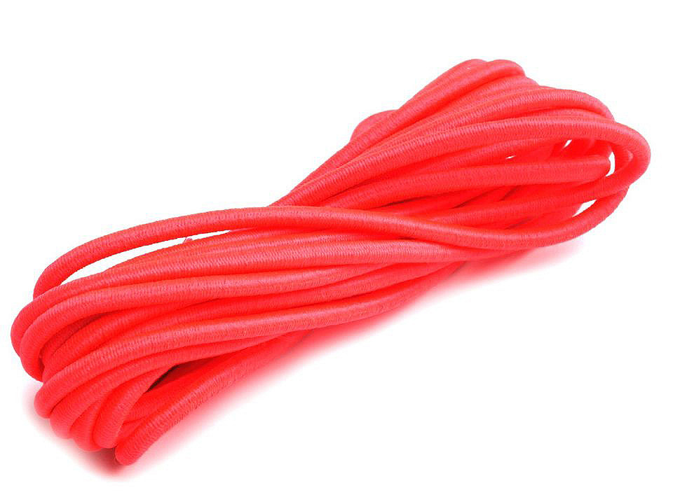 Elastic rotund, ø3 mm, 3 m/buc - Alb (1 Buchet)