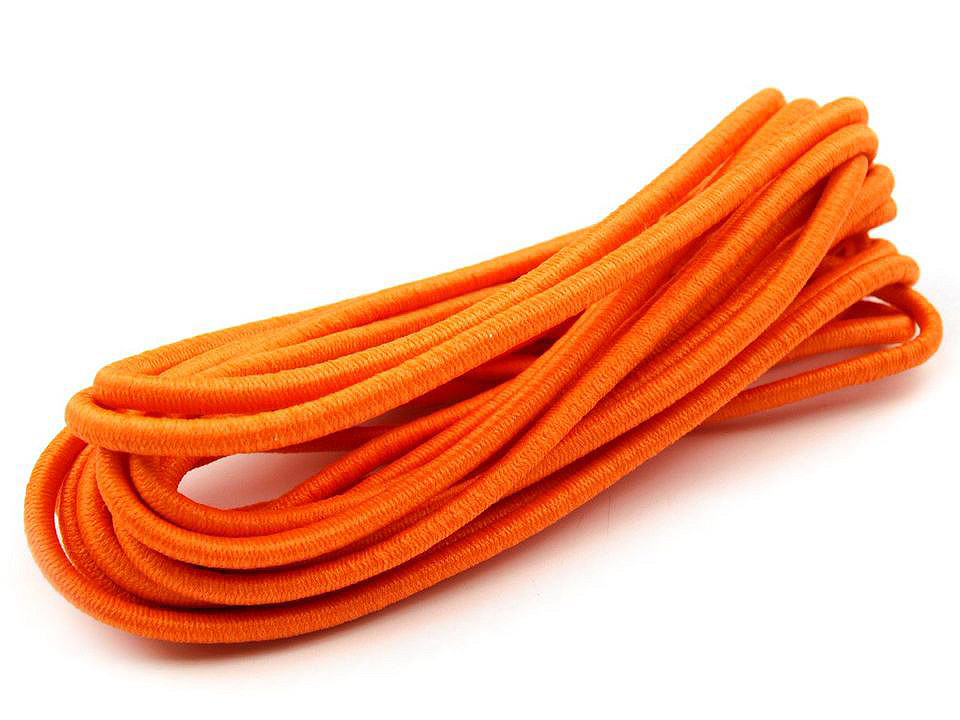 Elastic rotund, ø3 mm, 3 m/buc - Alb (1 Buchet)