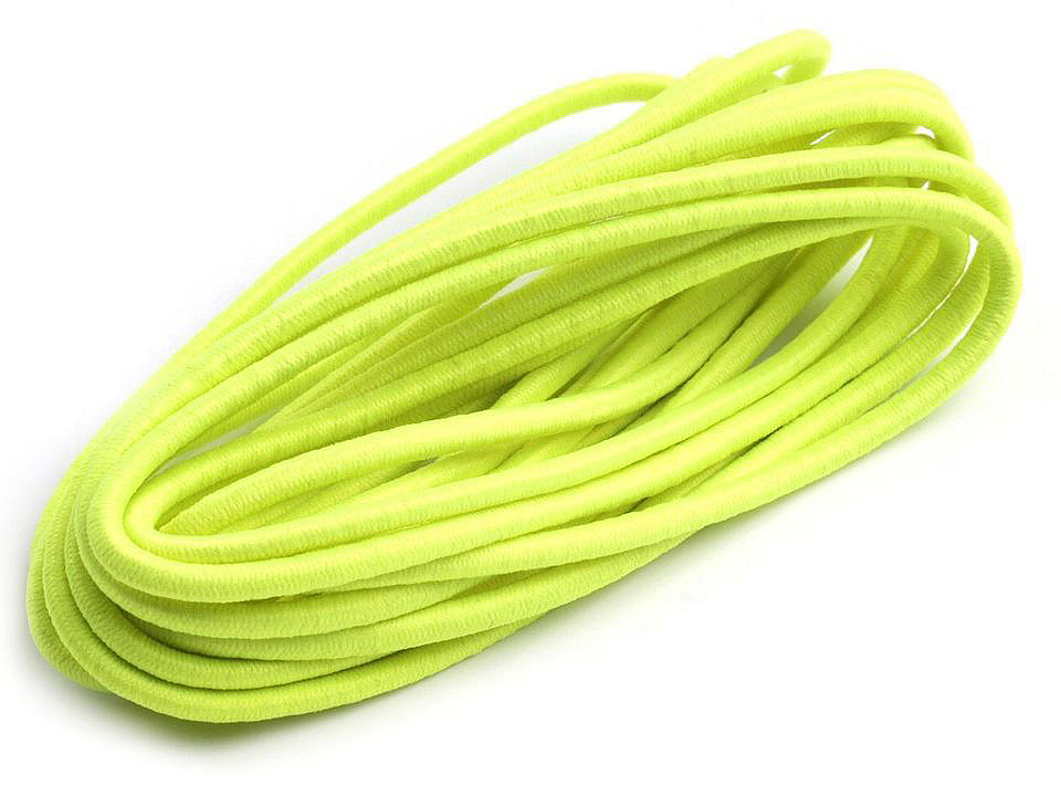 Elastic rotund, ø3 mm, 3 m/buc - Alb (1 Buchet)