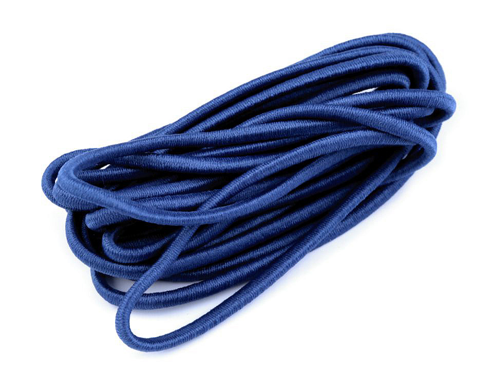 Elastic rotund, ø3 mm, 3 m/buc - Alb (1 Buchet)