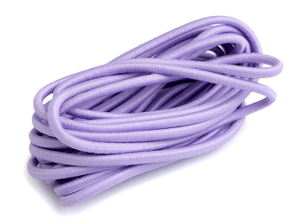 Elastic rotund, ø3 mm, 3 m/buc - Alb (1 Buchet)