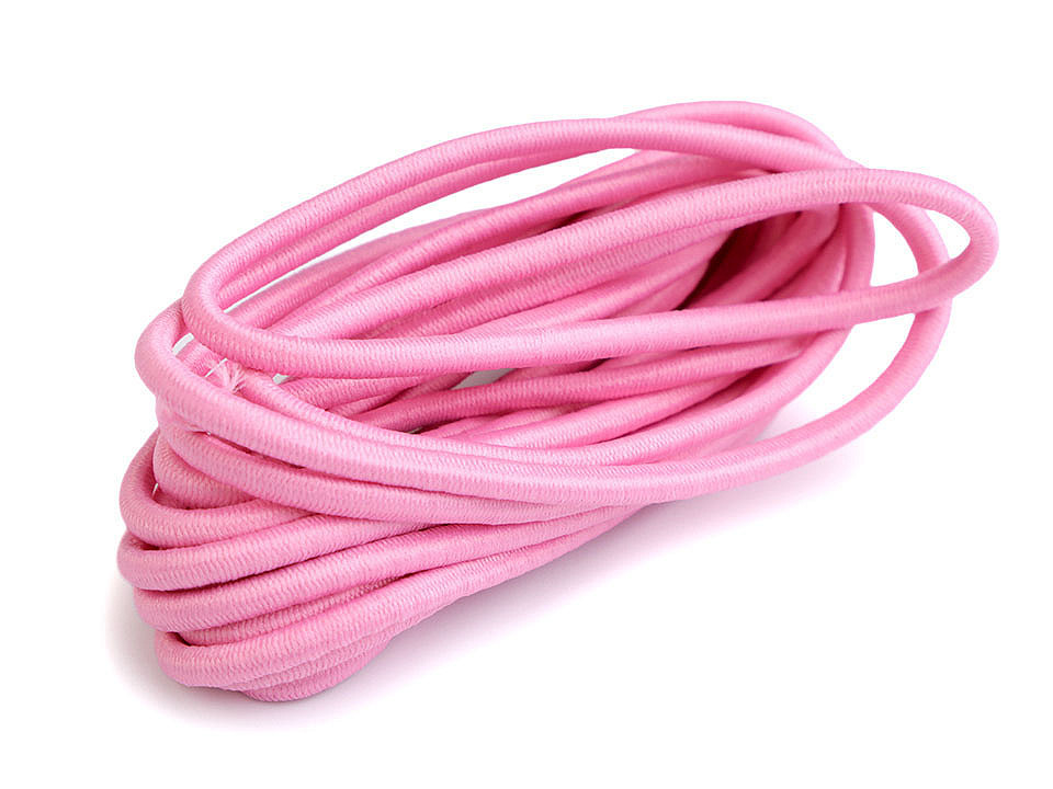 Elastic rotund, ø3 mm, 3 m/buc - Alb (1 Buchet)