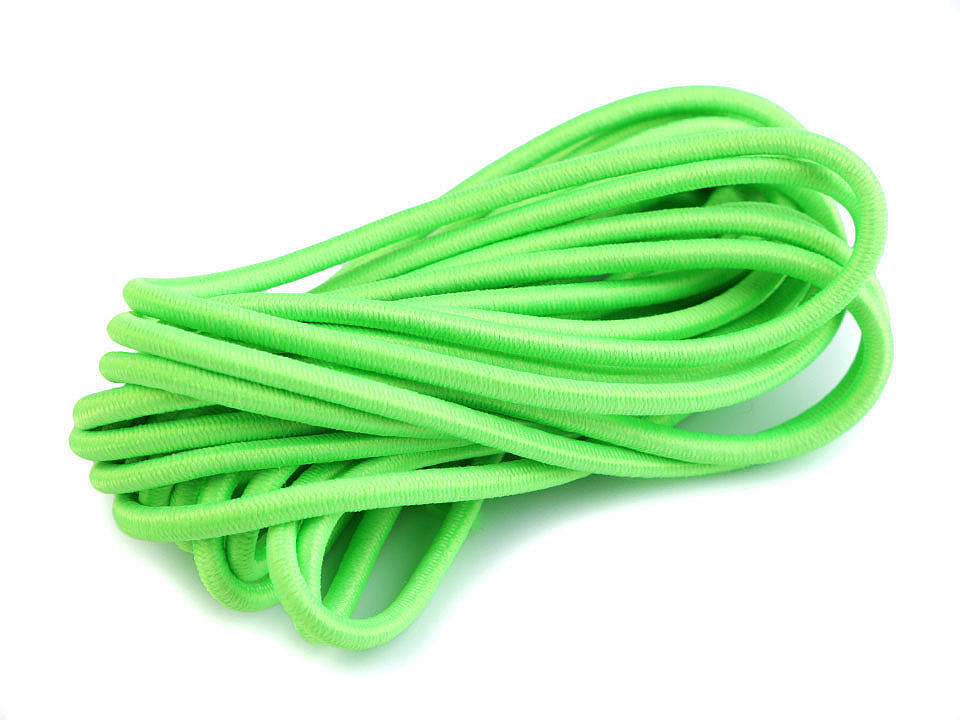 Elastic rotund, ø3 mm, 3 m/buc - Alb (1 Buchet)