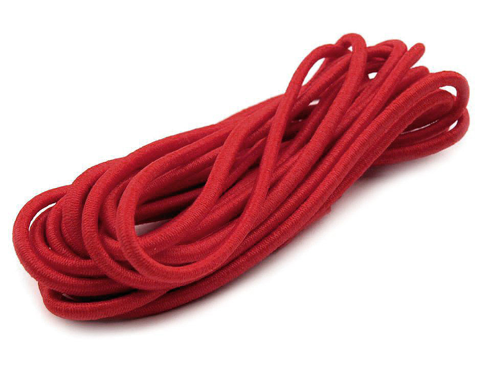 Elastic rotund, ø3 mm, 3 m/buc - Alb (1 Buchet)
