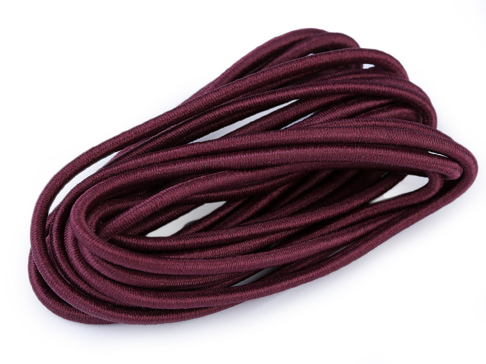 Elastic rotund, ø3 mm, 3 m/buc - Alb (1 Buchet)