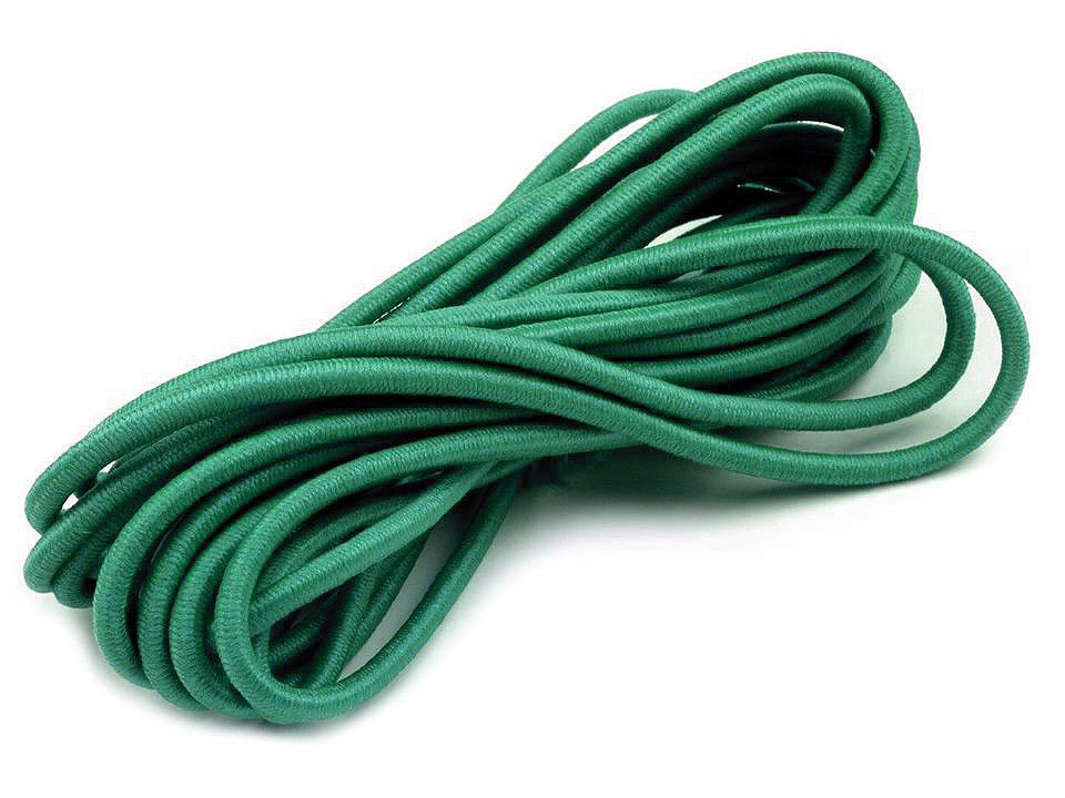 Elastic rotund, ø3 mm, 3 m/buc - Alb (1 Buchet)