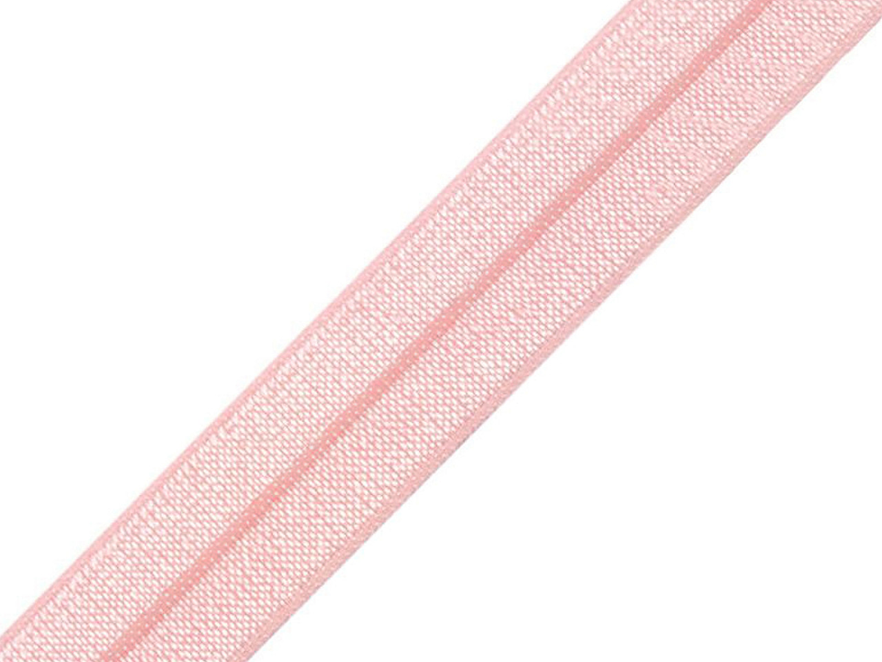Elastic bias, lățime 16 mm - Roz mediu (25 Metri)