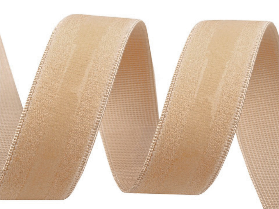 Elastic cu bandă siliconică, lățime 20 mm - Nude (20 Metri)