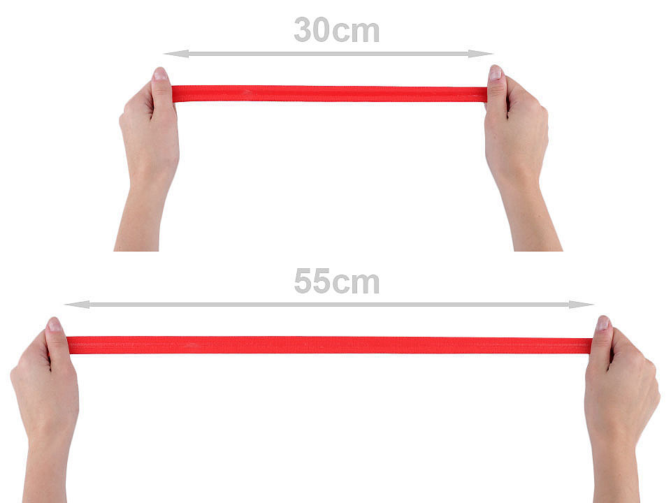 Elastic cu bandă siliconică, lățime 20 mm - Nude (20 Metri)