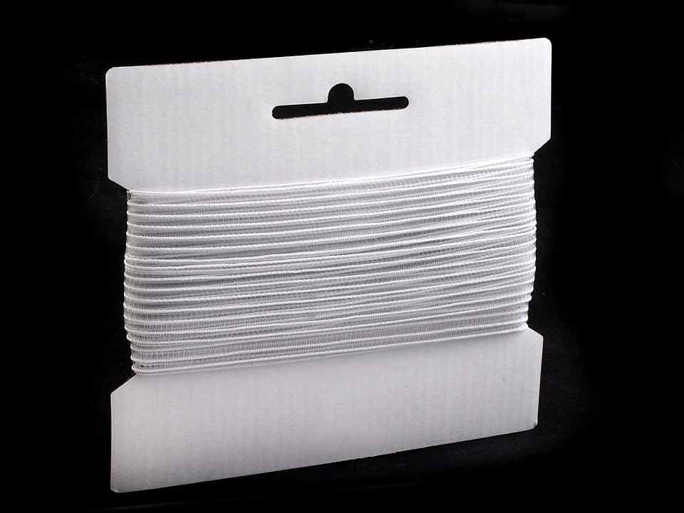 Bandă elastică pentru confecții, lățime 24 mm - Negru (5 Metri)