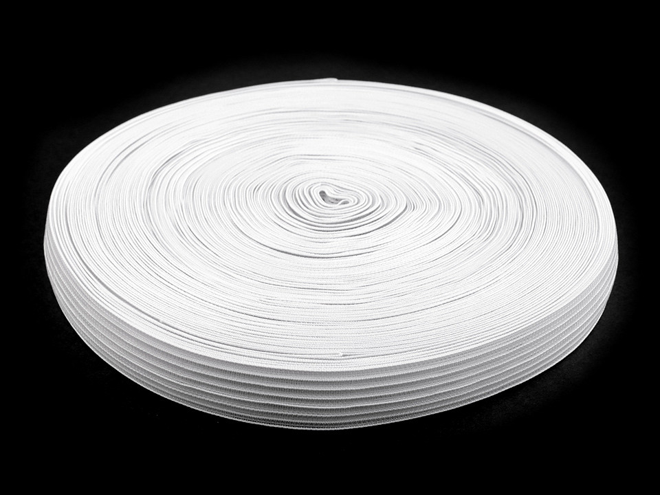 Bandă elastică pentru confecții, lățime 24 mm - Negru (5 Metri)