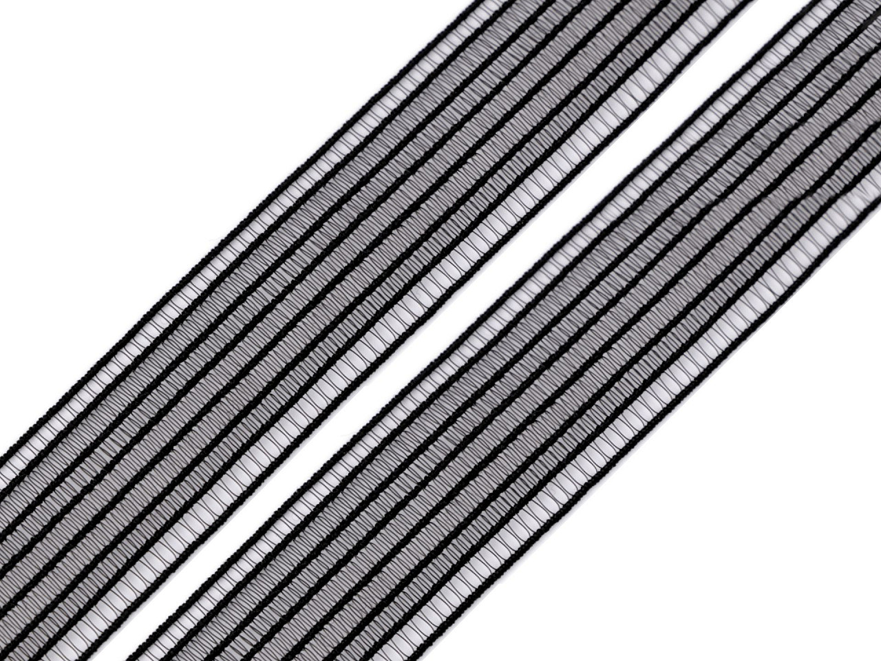 Bandă elastică pentru confecții, lățime 24 mm - Negru (5 Metri)