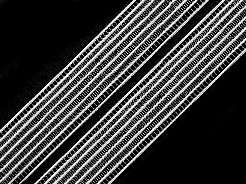 Bandă elastică pentru confecții, lățime 24 mm - Negru (5 Metri)