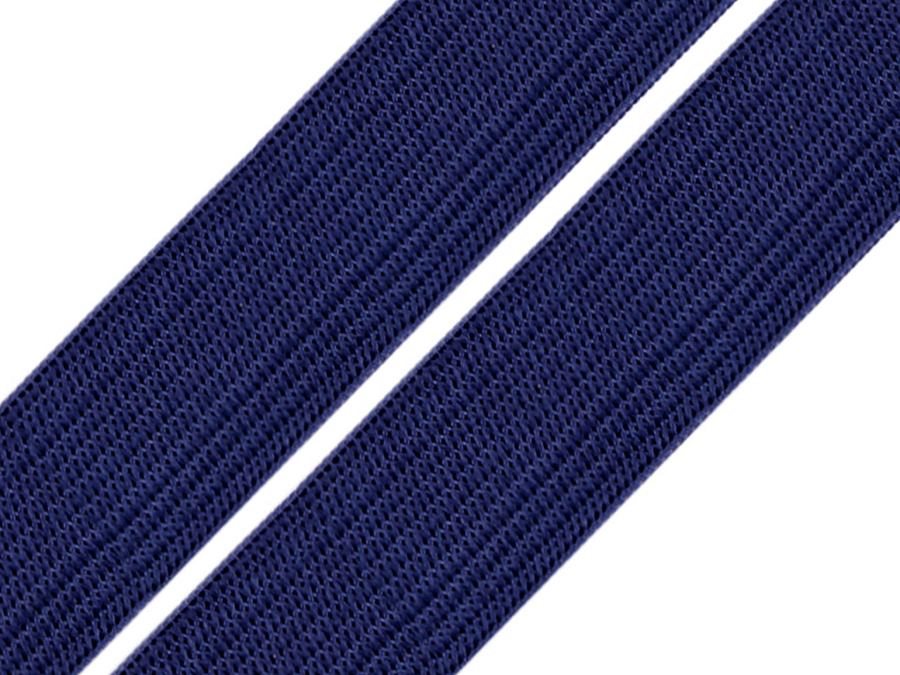 Elastic lat, lățime 20 mm - Albastru închis (1 Metru)