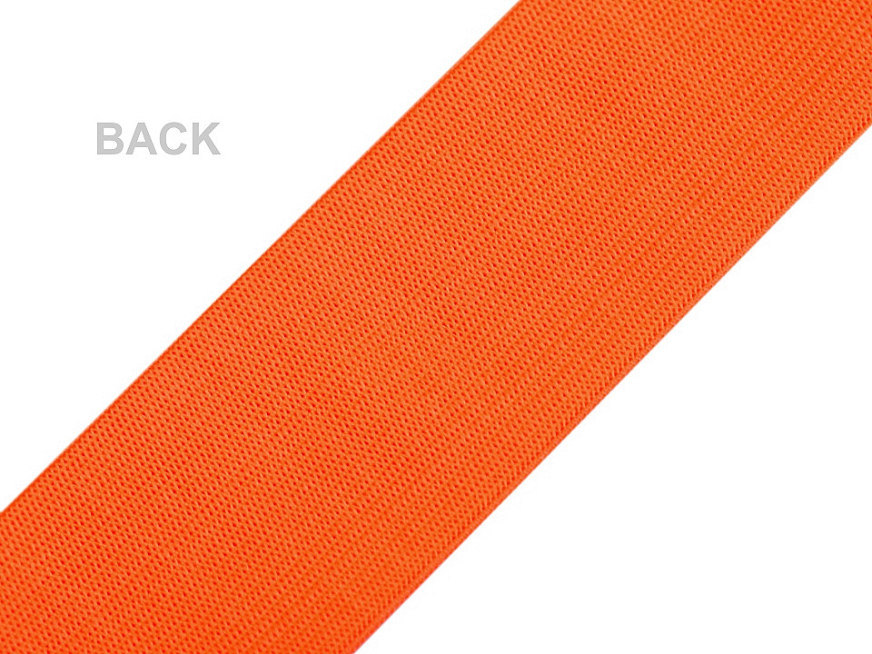 Elastic lat cu bandă reflectorizantă, lățime 40 mm - Negru (1 Metru)