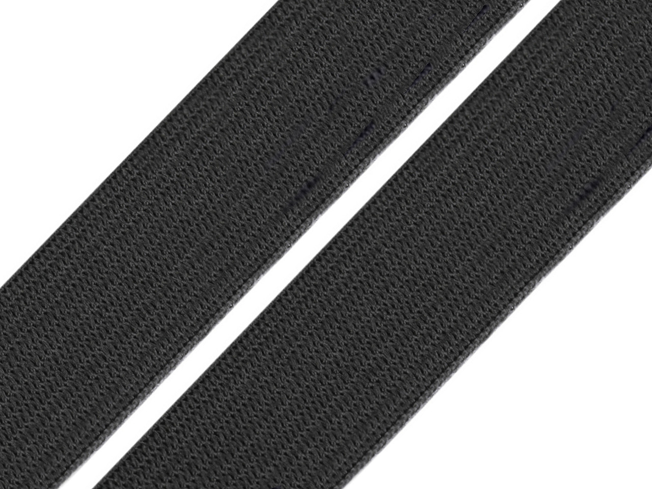 Elastic lat, lățime 20 mm - Negru (25 Metri)