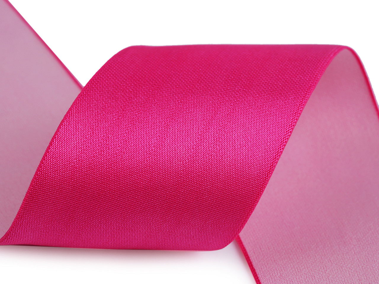 Elastic satinat, lățime 50 mm - Roz pudrat (1 Metru)