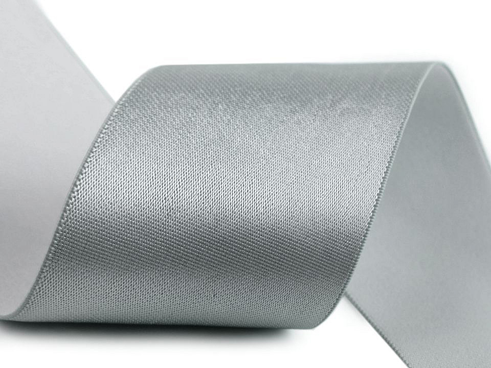 Elastic satinat, lățime 50 mm - Roz pudrat (1 Metru)