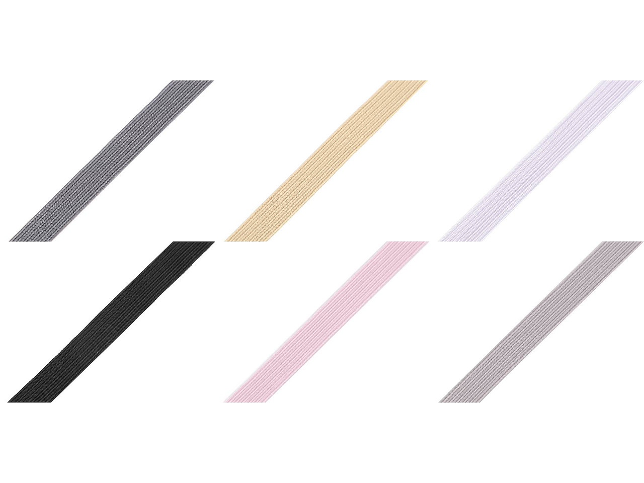 Elastic confecții, lățime 10 mm - Gri neutral (90 Metri)