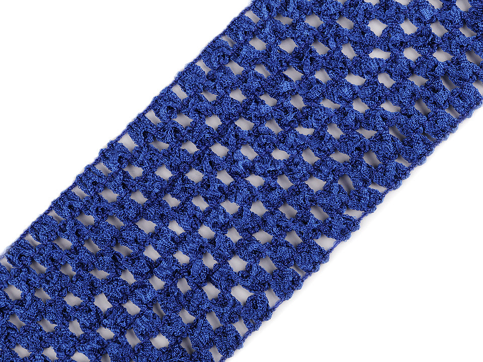 Bandă elastica croșetată tutu, lățime 7 cm - Roșu (1 Metru)