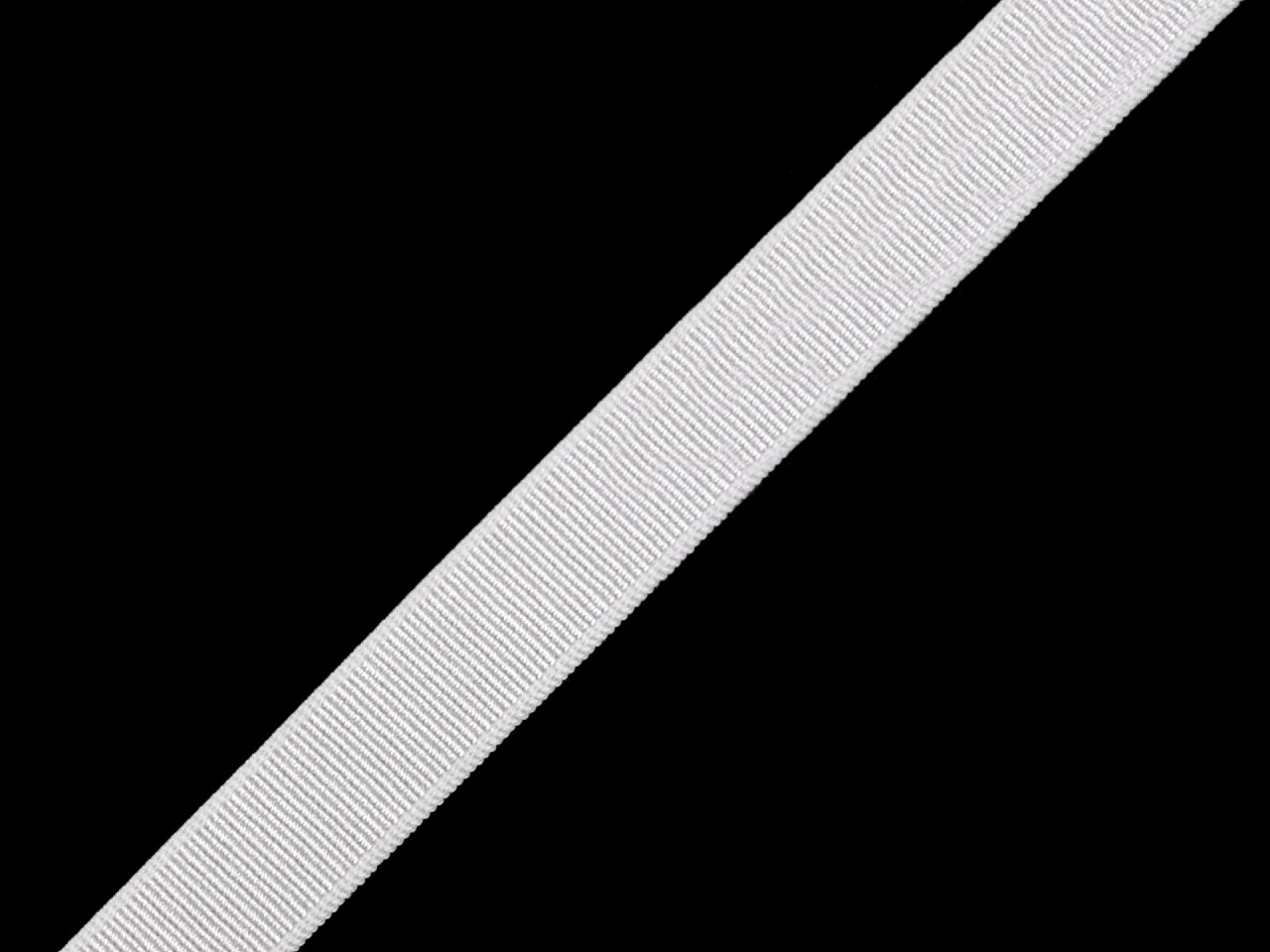 Elastic satinat / bretele sutien, lățime 12 mm - Negru (1 Metru)