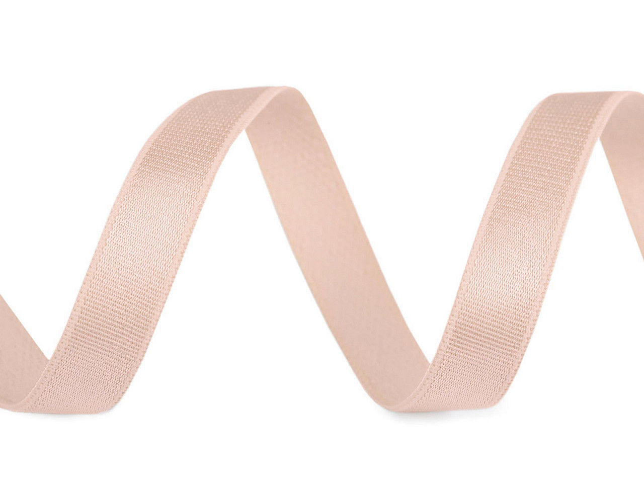 Elastic satinat / bretele sutien, lățime 12 mm - Negru (1 Metru)