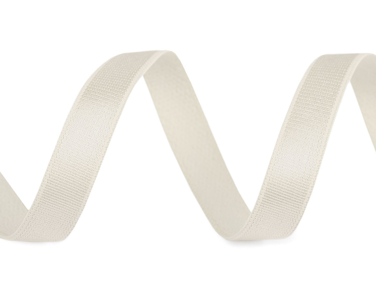 Elastic satinat / bretele sutien, lățime 12 mm - Negru (1 Metru)