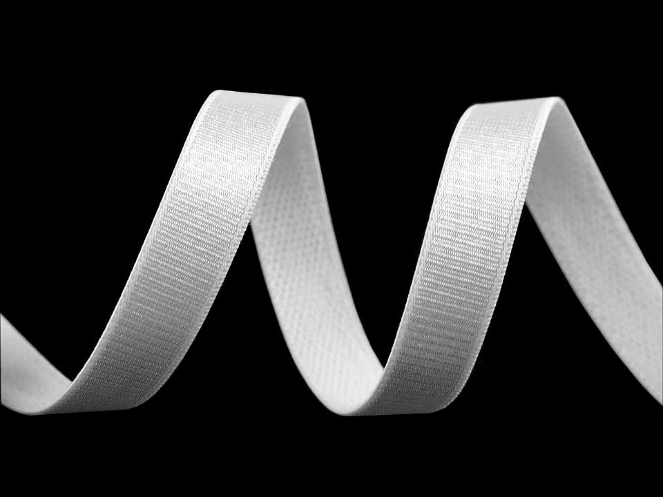 Elastic satinat / bretele sutien, lățime 12 mm - Negru (1 Metru)