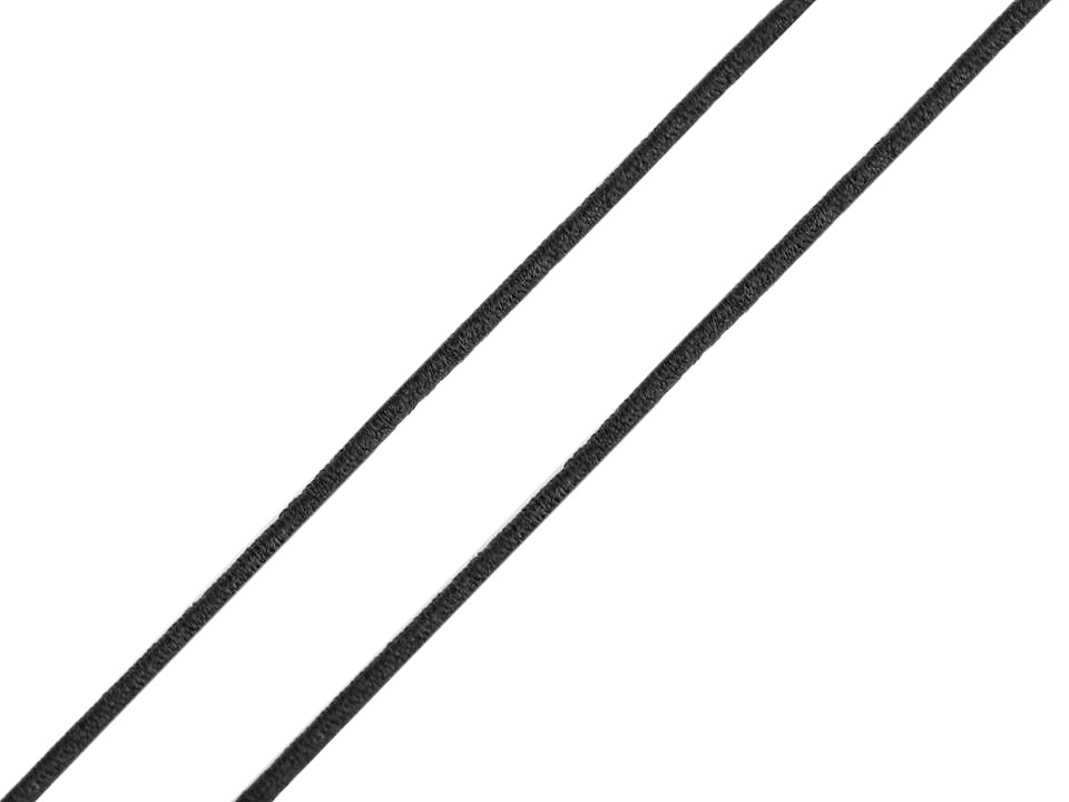 Elastic rotund, ø1,2 mm - Negru (45 Metri)