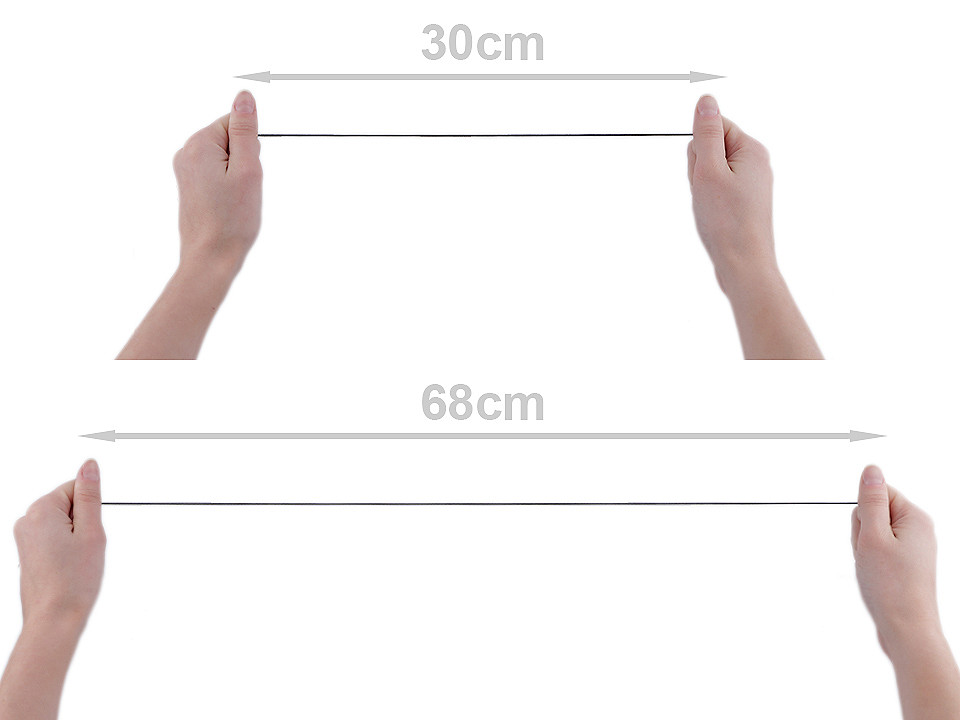 Elastic rotund, ø1,2 mm - Negru (45 Metri)