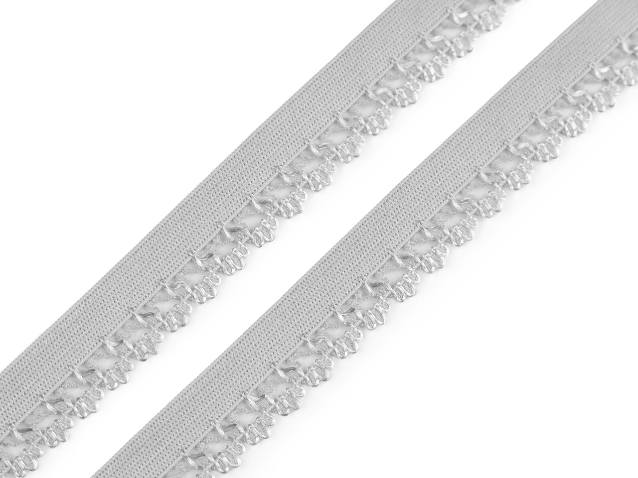 Elastic decorativ, lățime 15 mm - Negru (20 Metri)