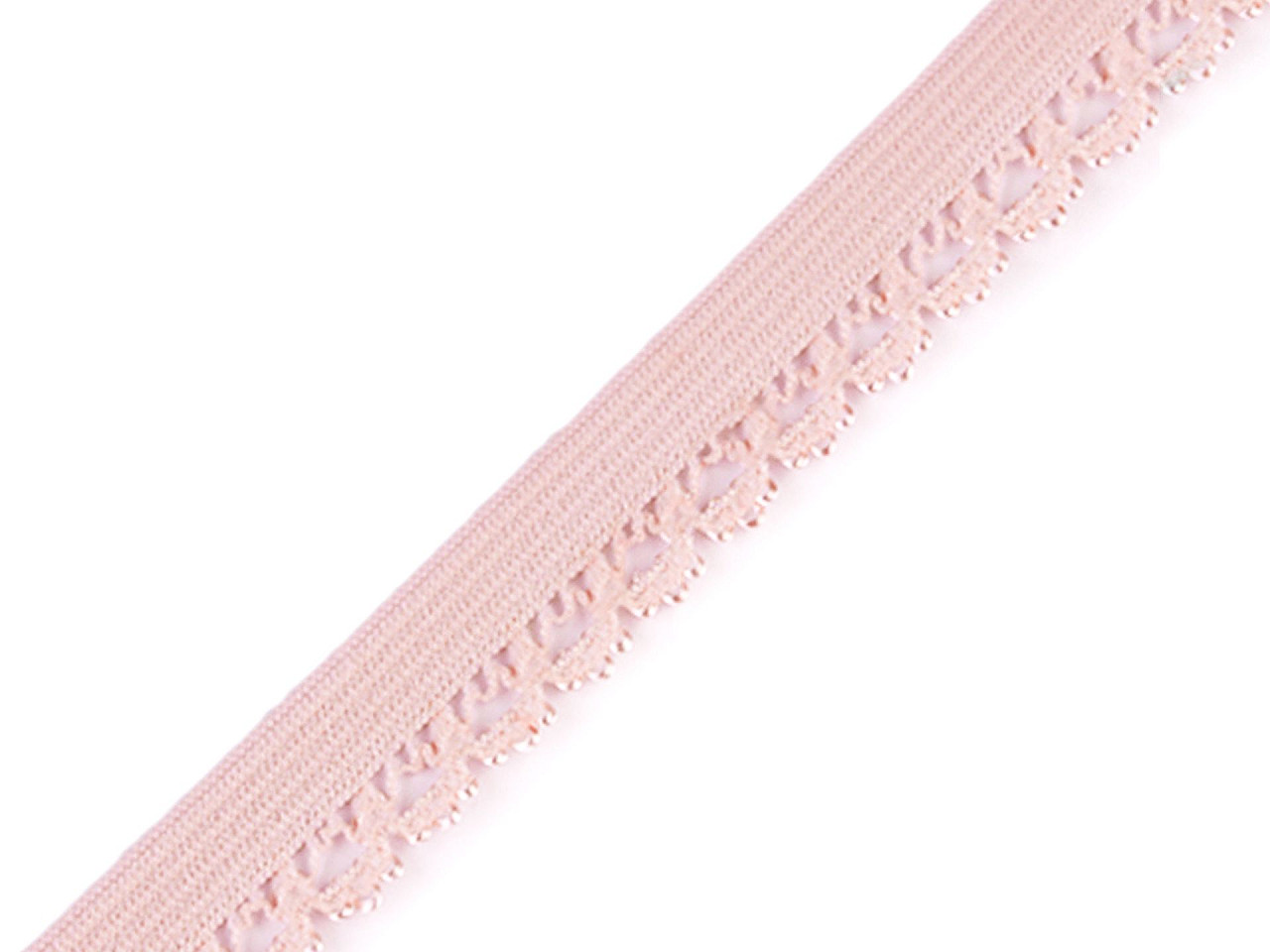 Elastic decorativ, lățime 15 mm - Negru (20 Metri)