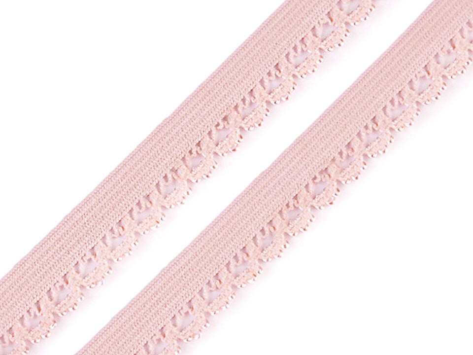 Elastic decorativ, lățime 15 mm - Negru (20 Metri)
