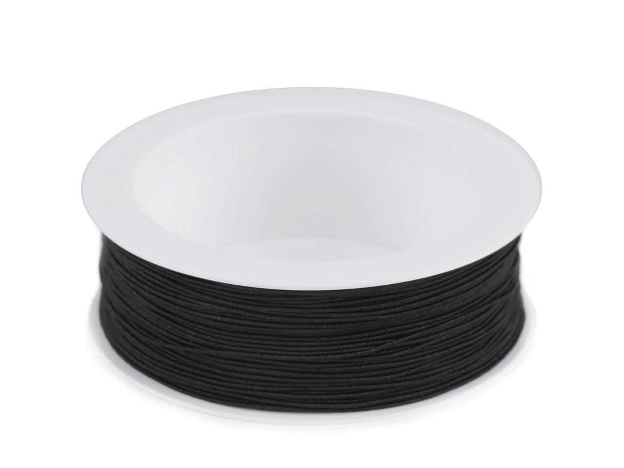 Elastic rotund, ø0,8 mm - Alb (50 Metri)
