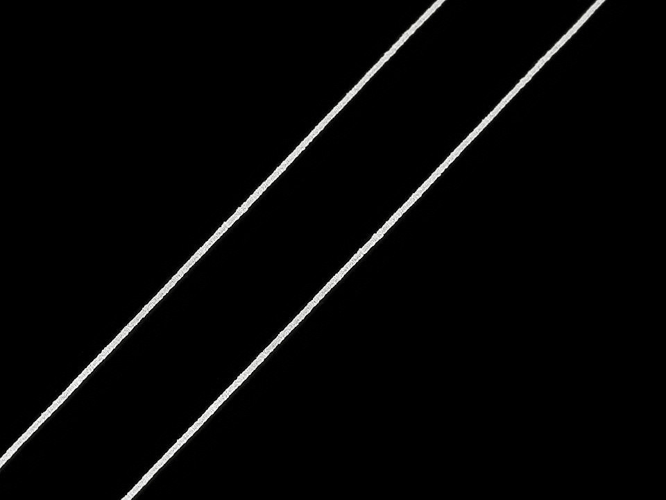 Elastic rotund, ø0,8 mm - Alb (50 Metri)