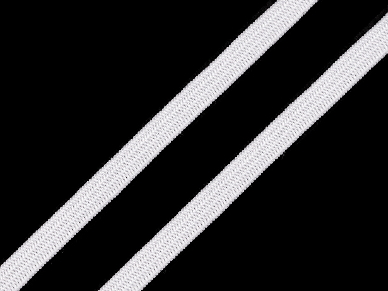 Elastic simplu confecții, lățime 6; 8; 13 mm - set - Alb (1 Set)
