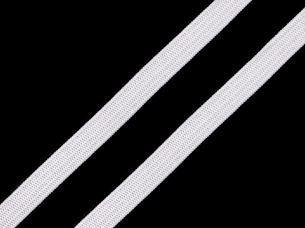 Elastic simplu confecții, lățime 6; 8; 13 mm - set - Alb (1 Set)