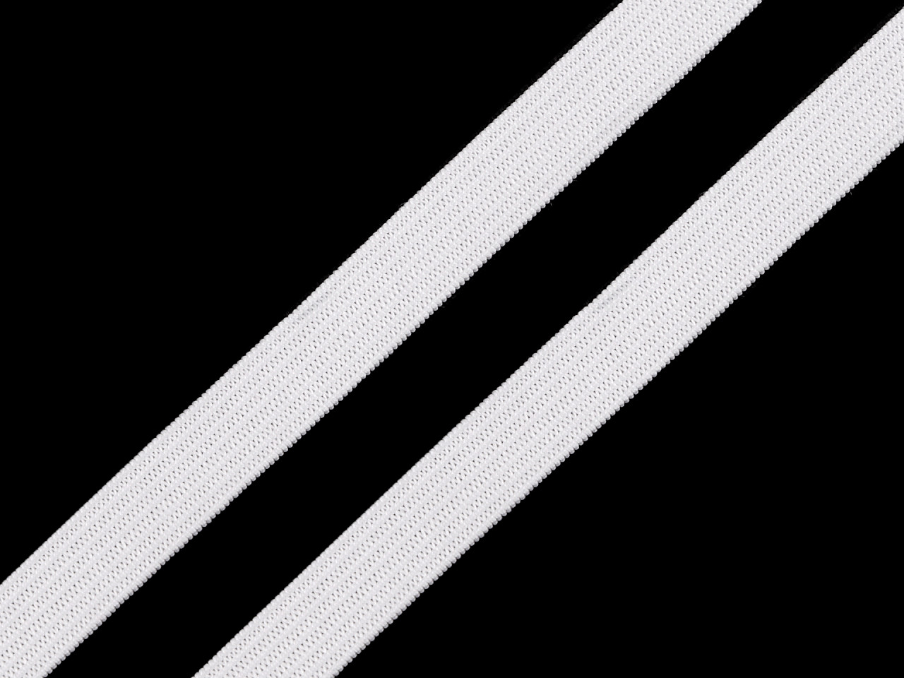 Elastic simplu confecții, lățime 6; 8; 13 mm - set - Alb (1 Set)