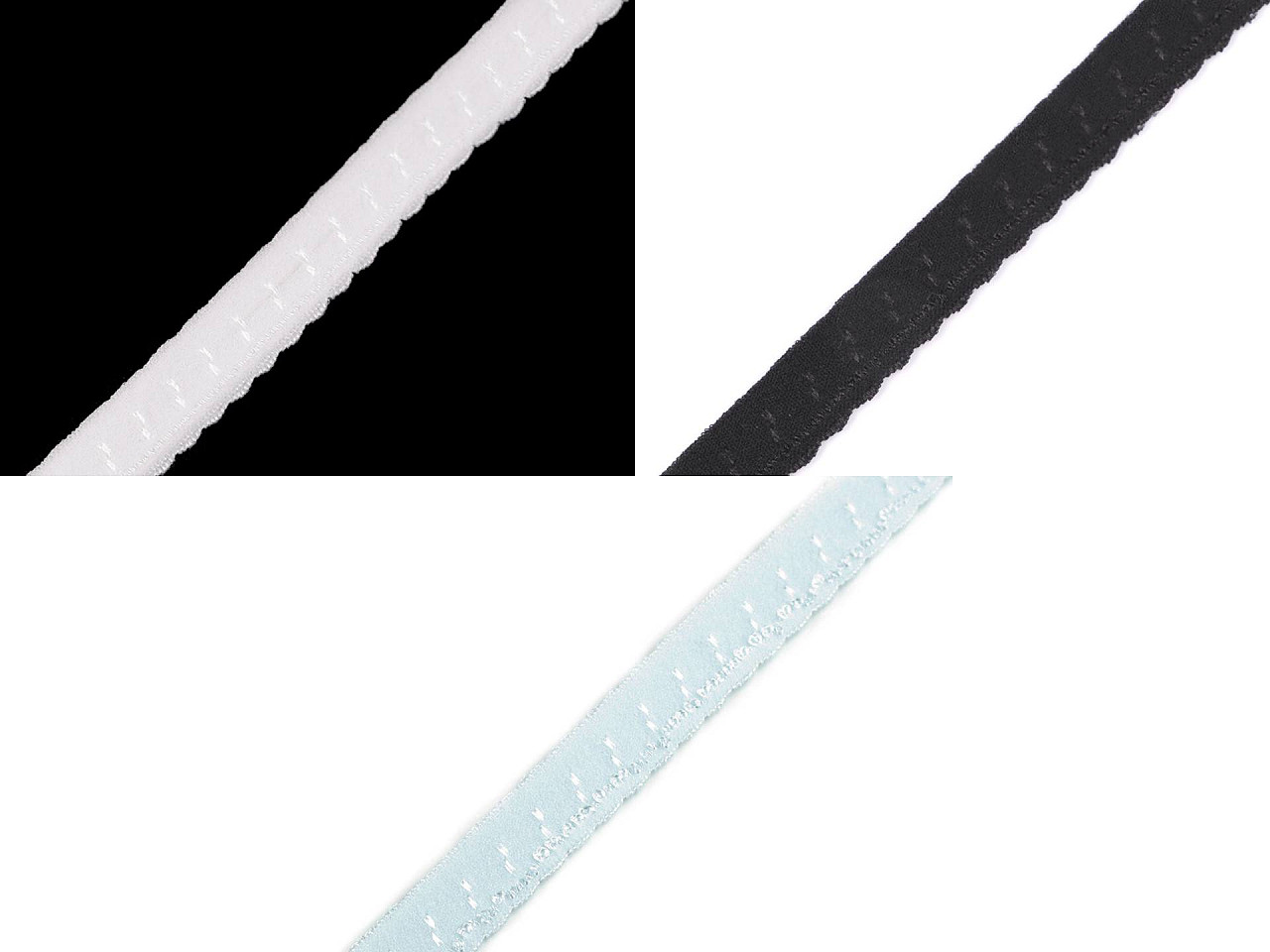 Banda elastica decorativa latime de 10 mm - Albastru deschis (18 Metri)