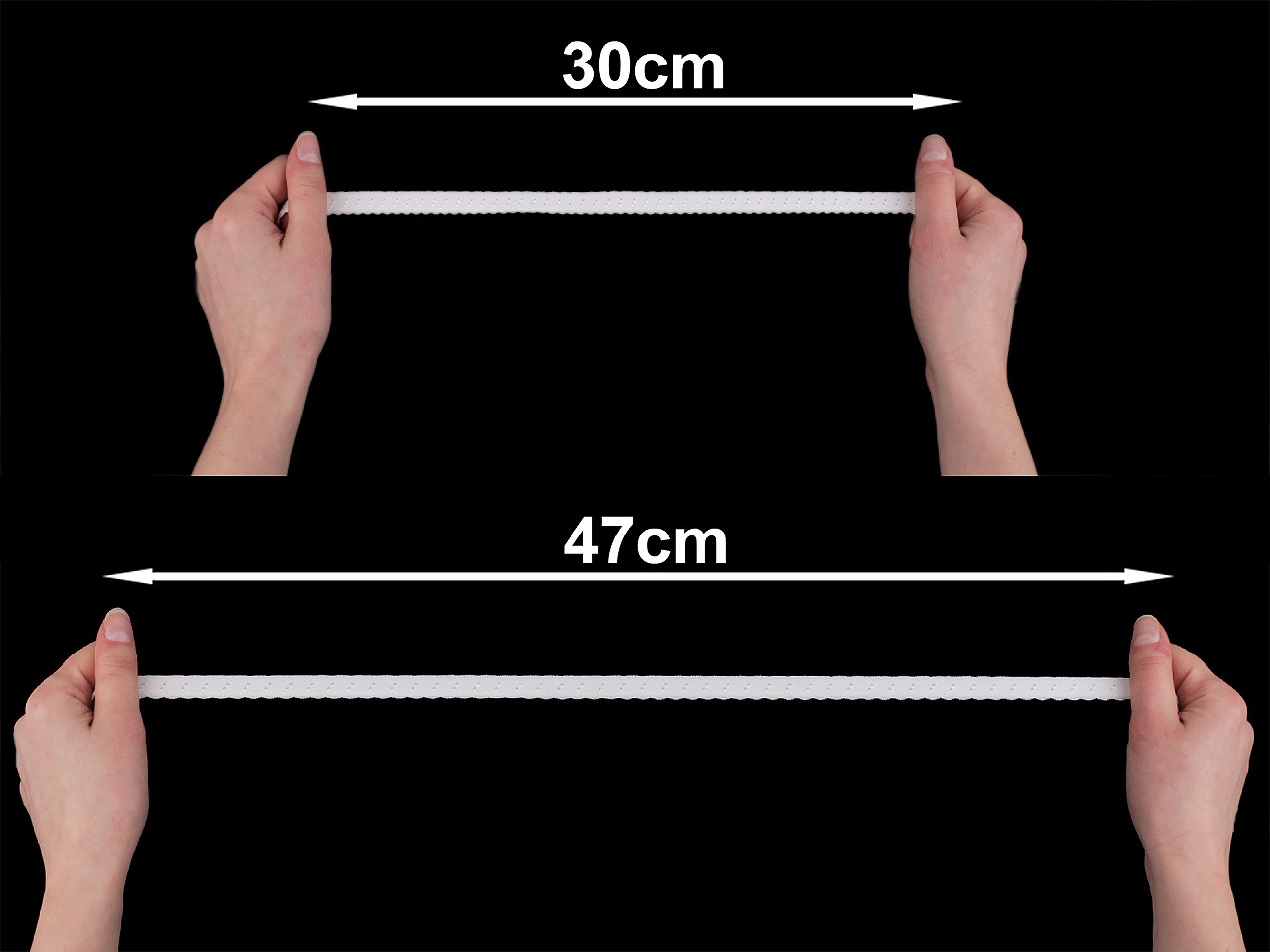 Banda elastica decorativa latime de 10 mm - Albastru deschis (18 Metri)