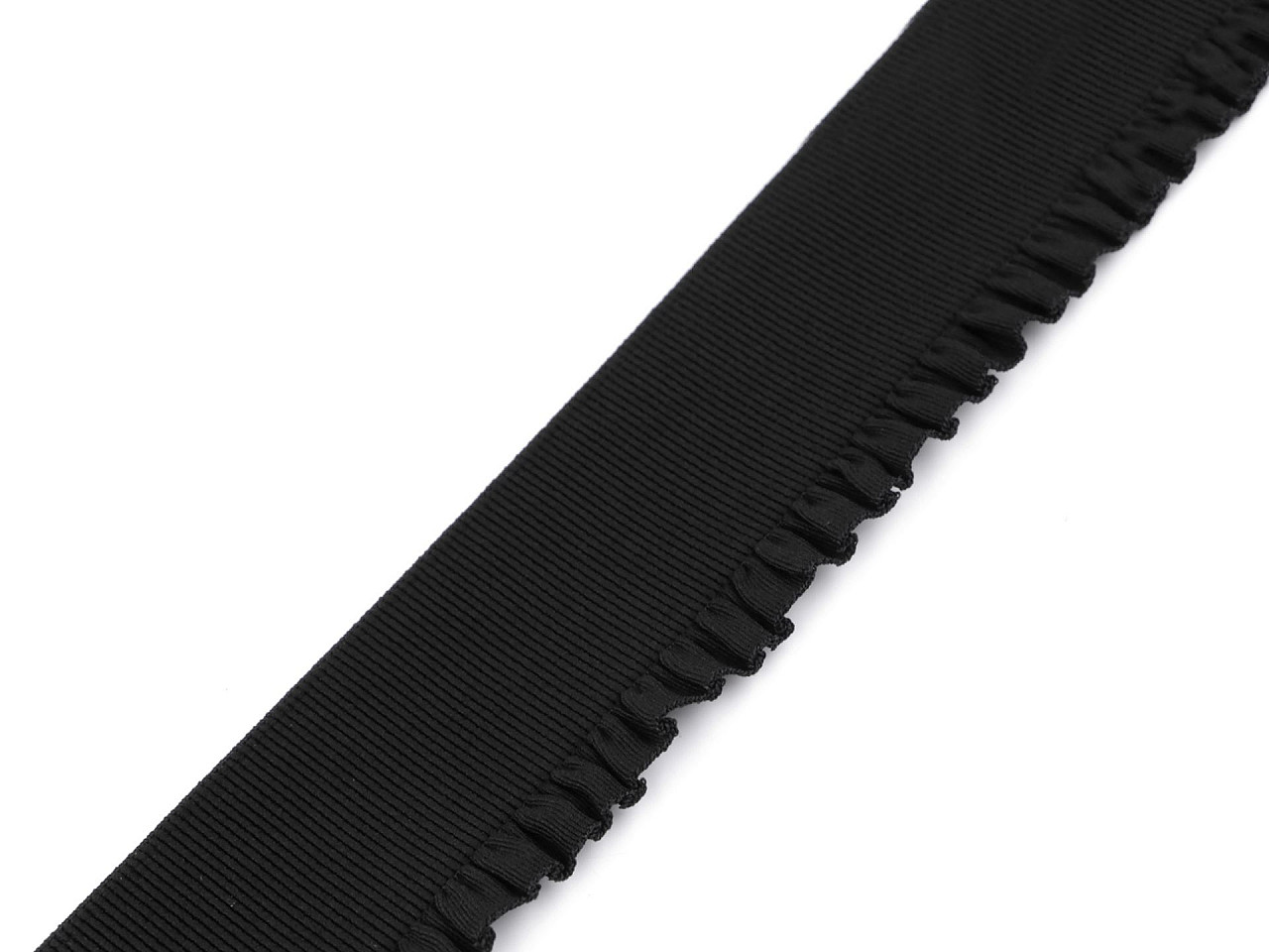 Banda elastica cu volanase latime 53 mm - Verde închis (1 Metru)