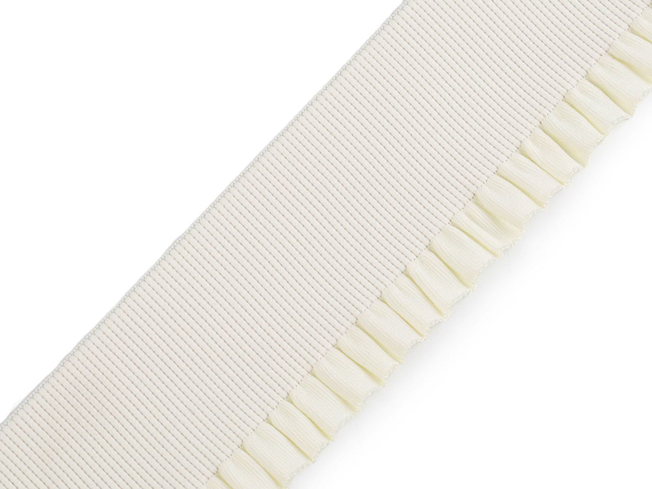 Banda elastica cu volanase latime 53 mm - Verde închis (1 Metru)