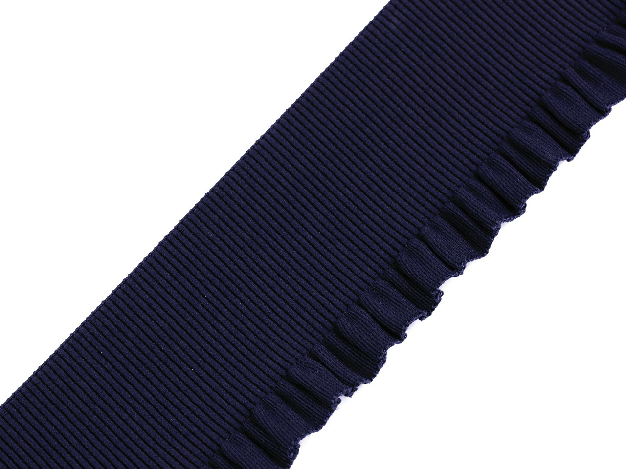 Banda elastica cu volanase latime 53 mm - Verde închis (1 Metru)