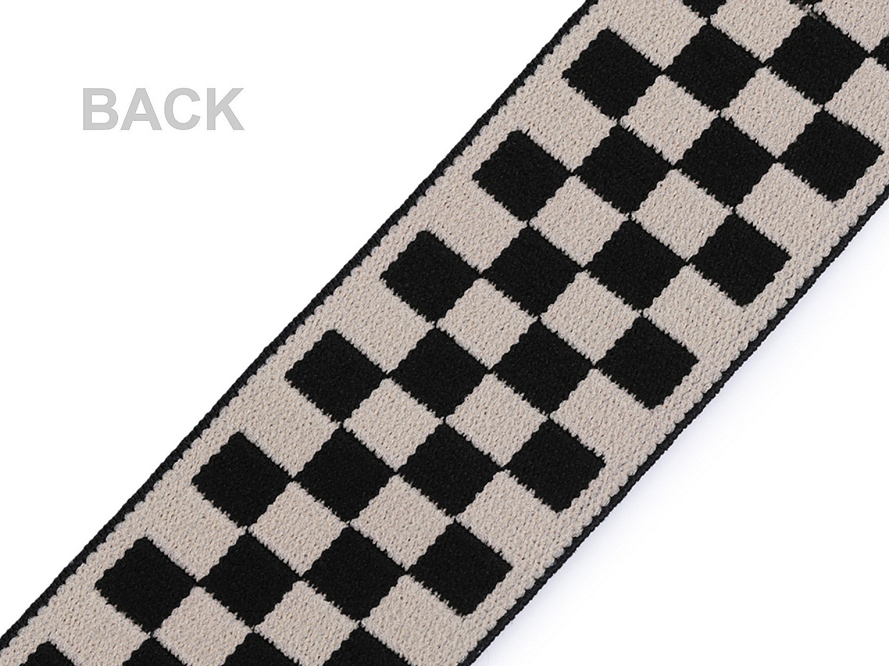 Banda elastica moale latime 40 mm - Negru (1 Metru)